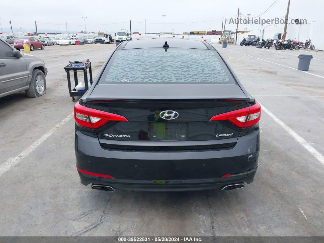 2015 Hyundai Sonata Limited Black vin: 5NPE34AF9FH182011