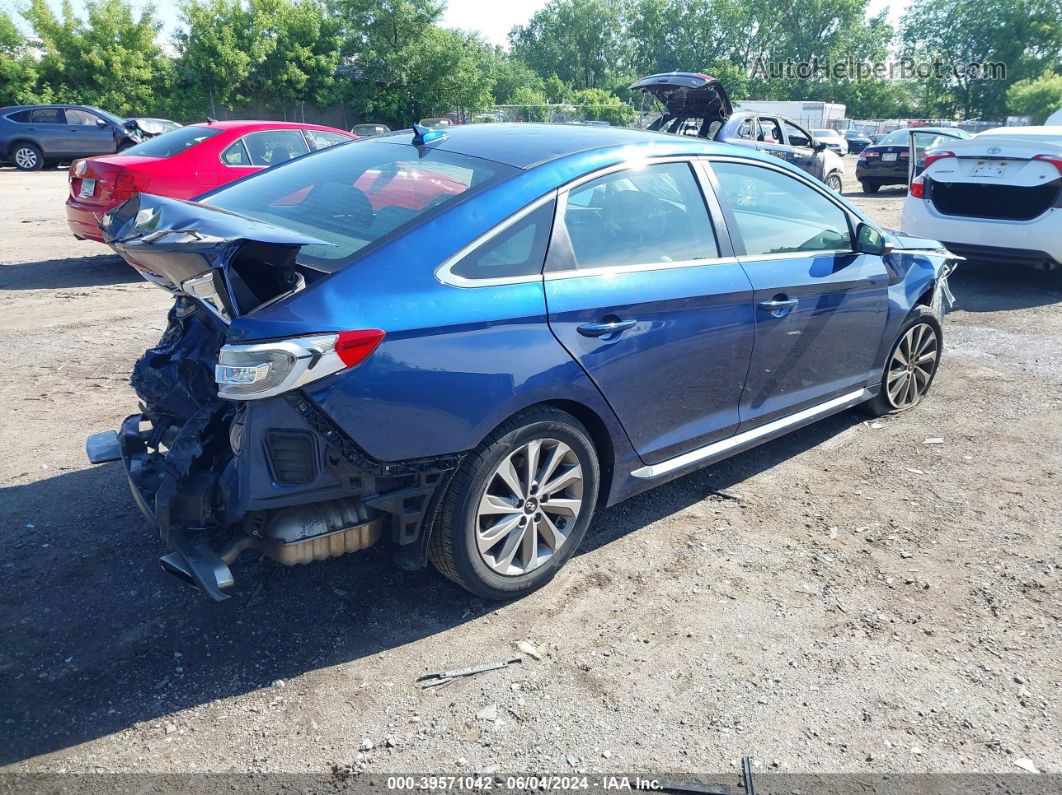 2015 Hyundai Sonata Sport Blue vin: 5NPE34AF9FH210177