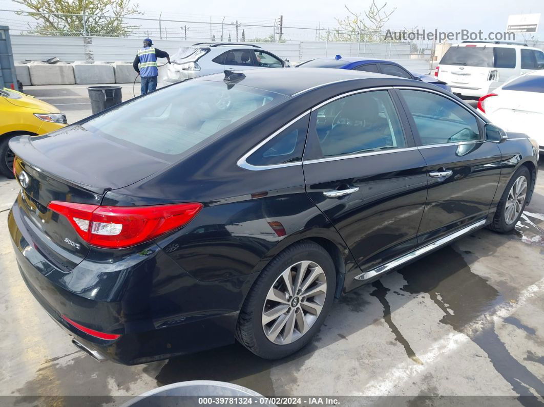 2015 Hyundai Sonata Sport Black vin: 5NPE34AF9FH227593