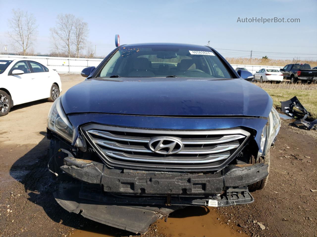 2017 Hyundai Sonata Sport Blue vin: 5NPE34AF9HH440949