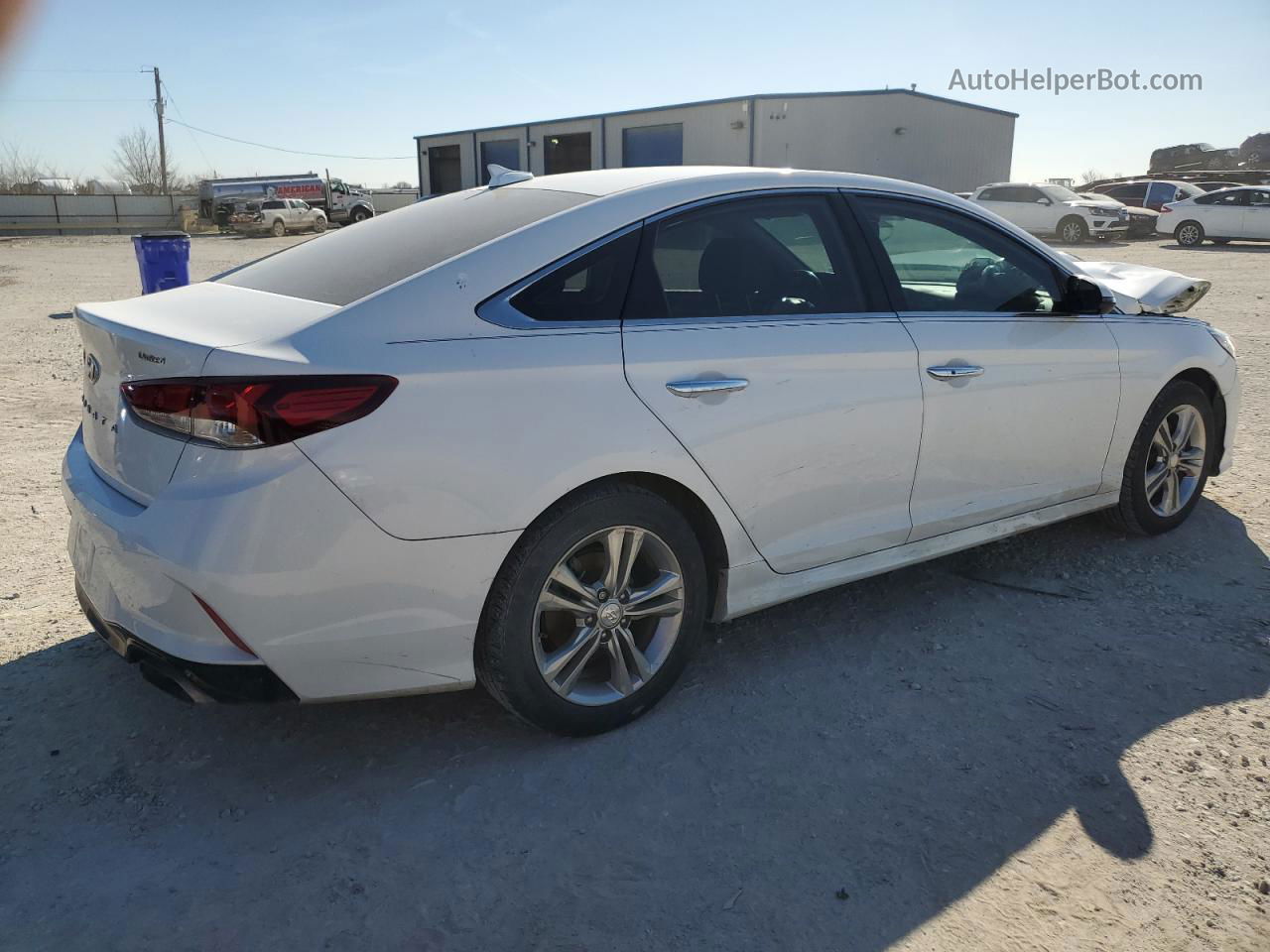 2018 Hyundai Sonata Sport White vin: 5NPE34AF9JH600303