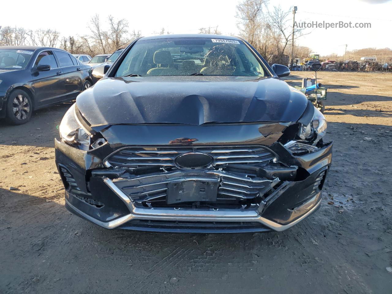 2018 Hyundai Sonata Sport Черный vin: 5NPE34AF9JH611303