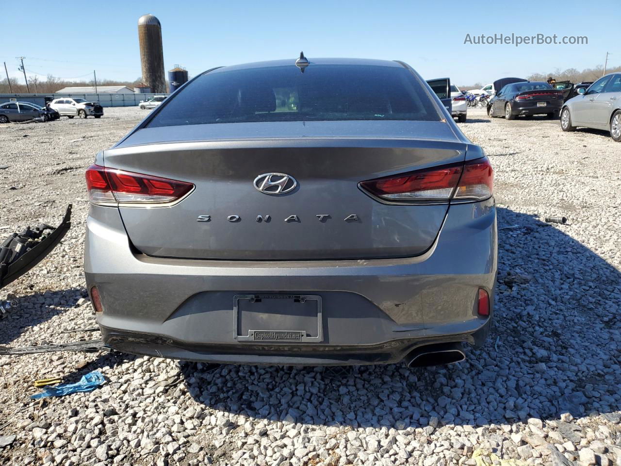 2018 Hyundai Sonata Sport Silver vin: 5NPE34AF9JH624116