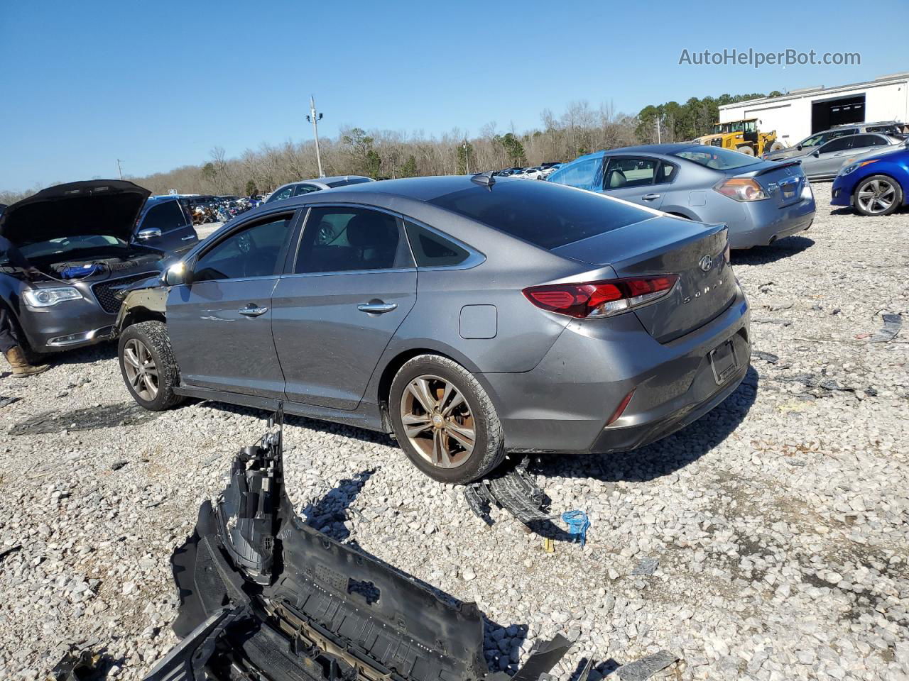 2018 Hyundai Sonata Sport Silver vin: 5NPE34AF9JH624116