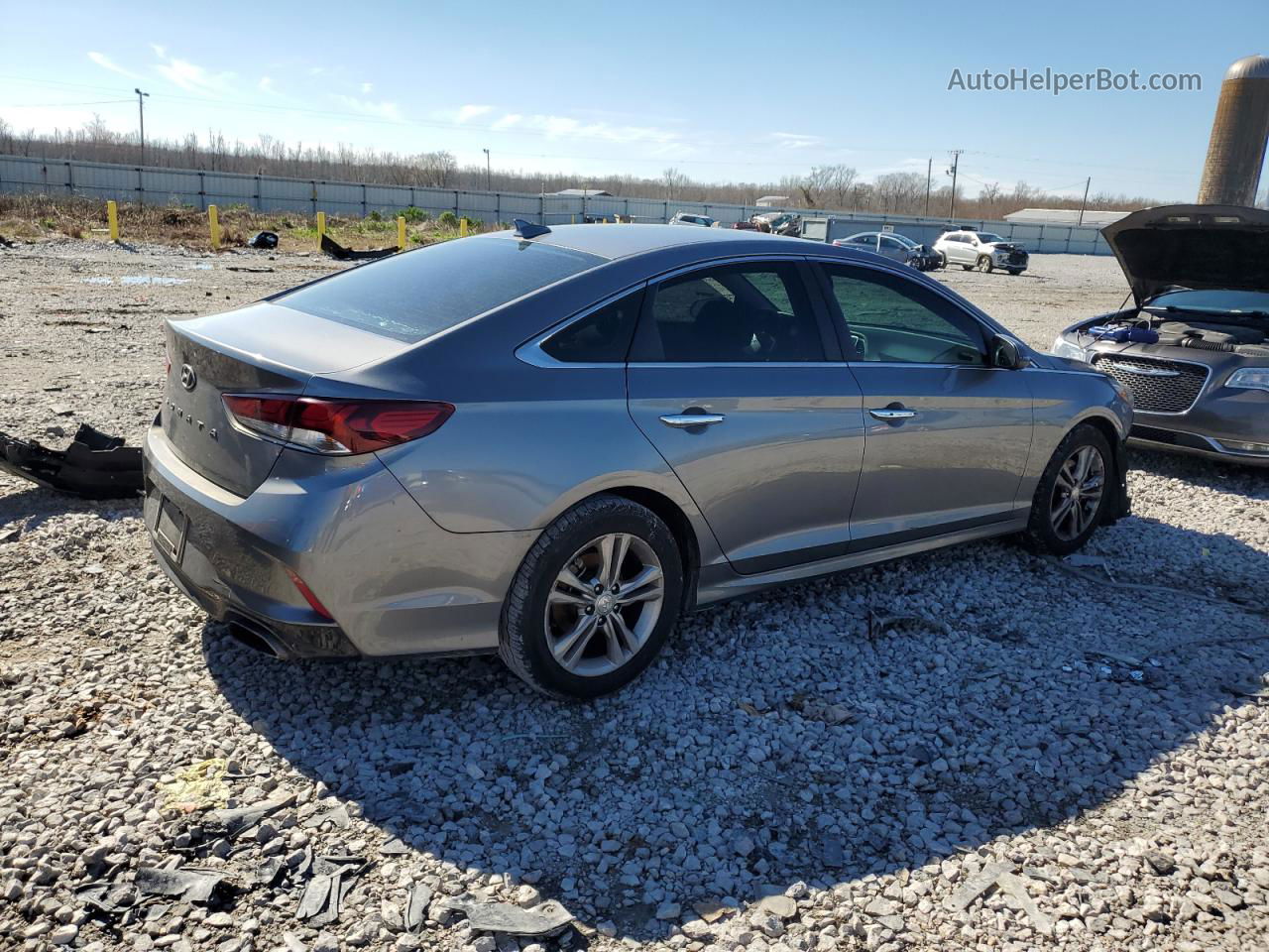 2018 Hyundai Sonata Sport Silver vin: 5NPE34AF9JH624116