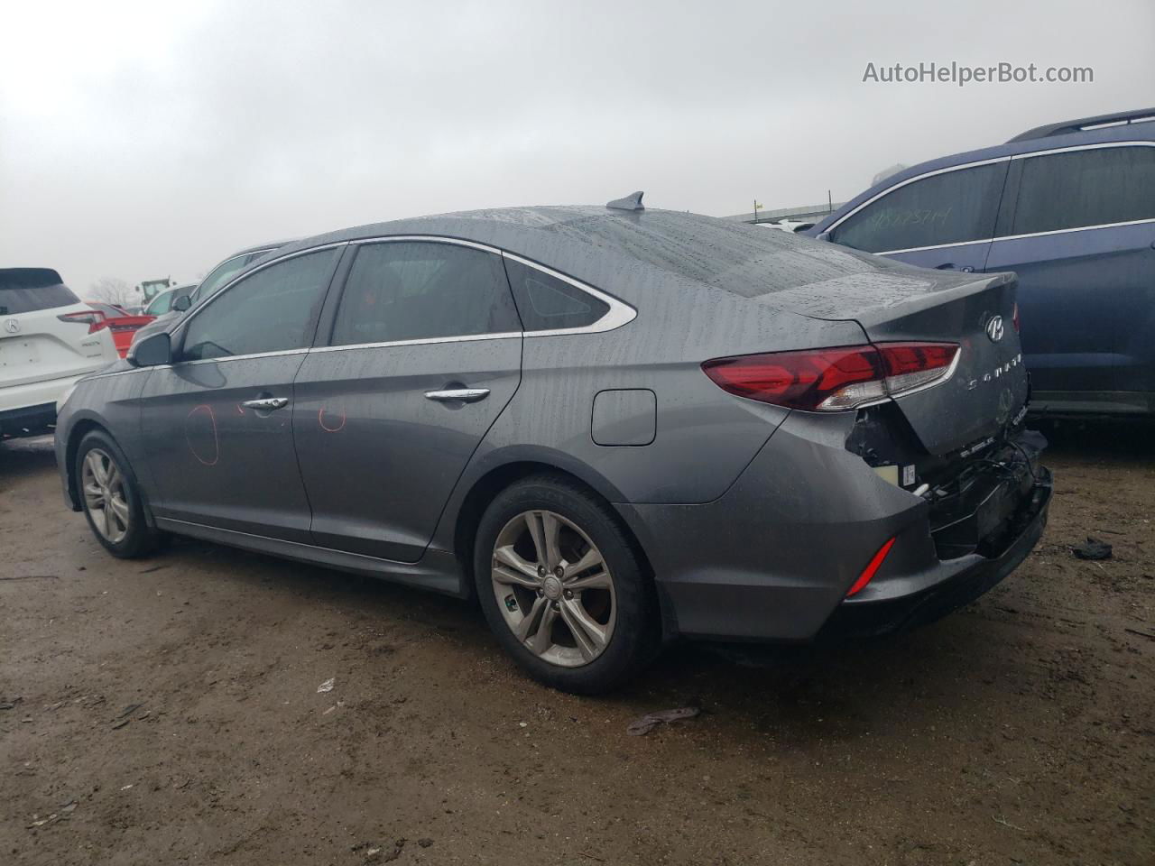 2018 Hyundai Sonata Sport Gray vin: 5NPE34AF9JH660677