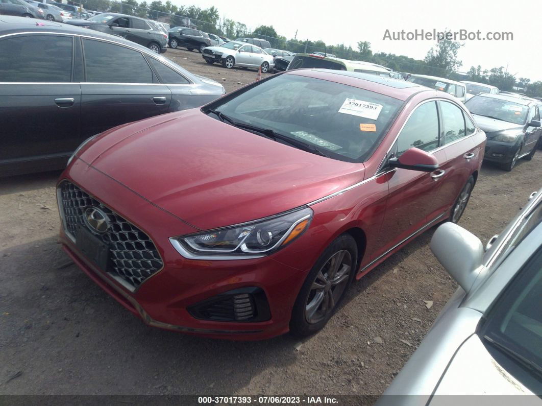 2018 Hyundai Sonata Sport Red vin: 5NPE34AF9JH693033