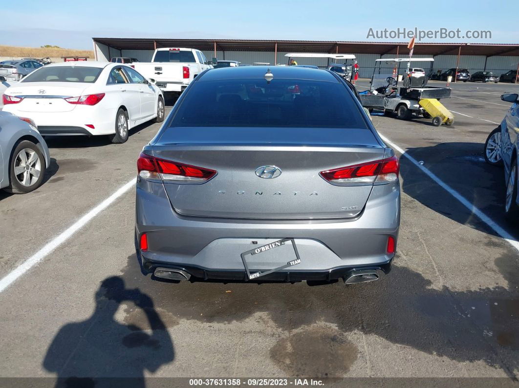 2018 Hyundai Sonata Sport+ Gray vin: 5NPE34AF9JH720893