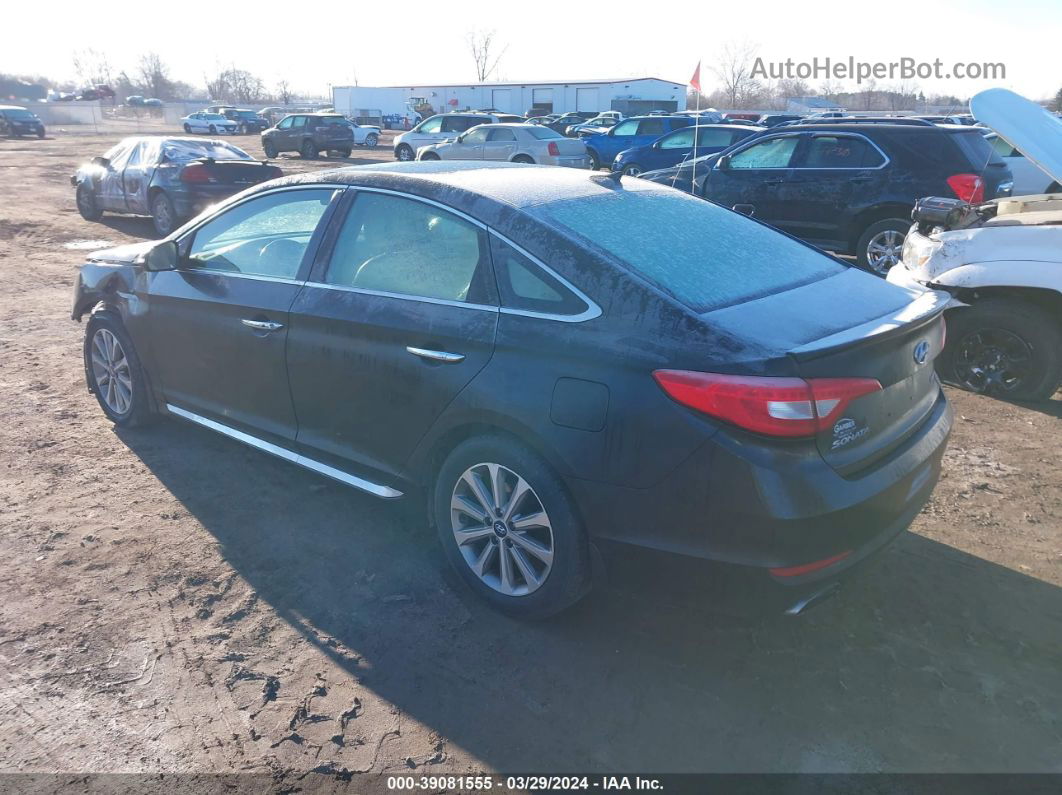 2017 Hyundai Sonata Limited Black vin: 5NPE34AFXHH490677