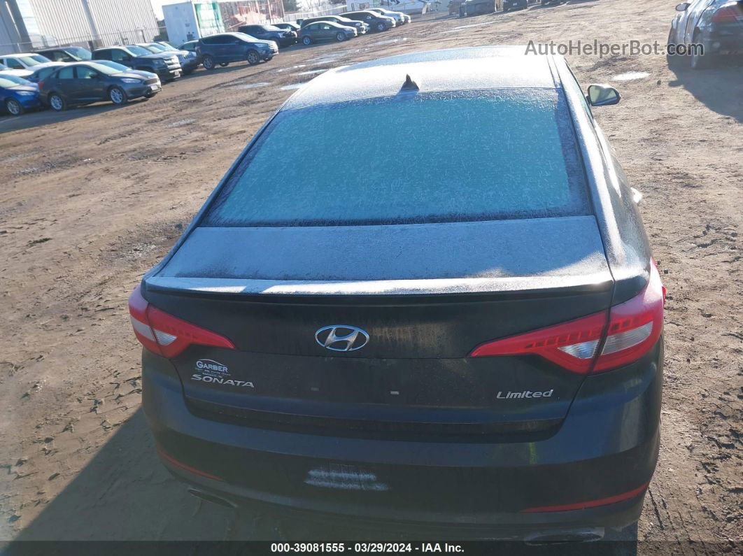 2017 Hyundai Sonata Limited Черный vin: 5NPE34AFXHH490677