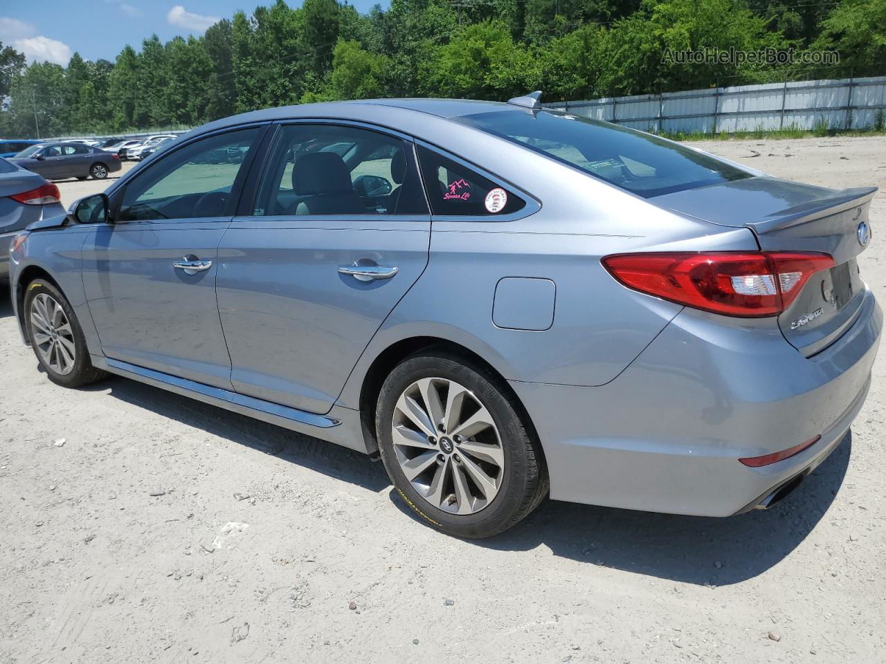 2017 Hyundai Sonata Sport Silver vin: 5NPE34AFXHH527596