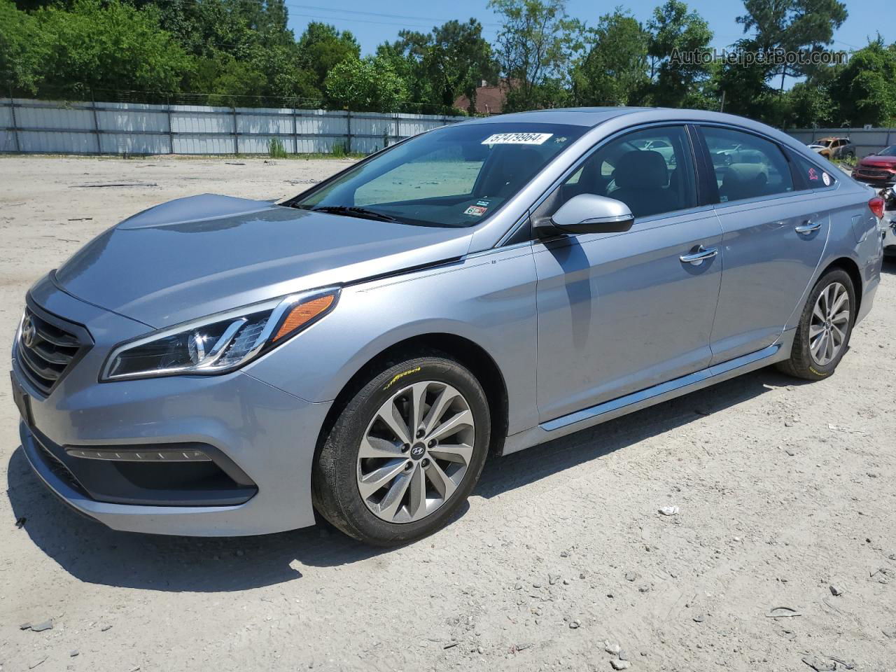 2017 Hyundai Sonata Sport Silver vin: 5NPE34AFXHH527596