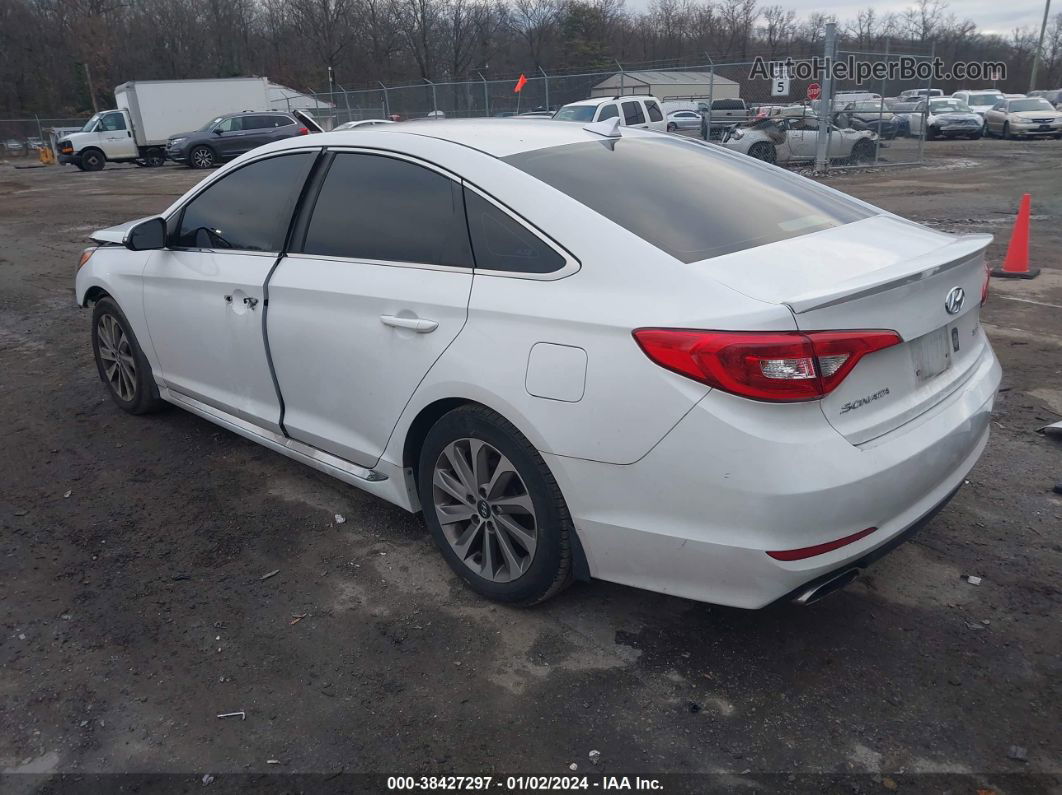 2017 Hyundai Sonata Sport White vin: 5NPE34AFXHH552238