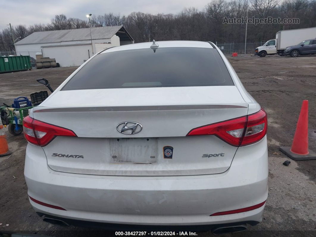 2017 Hyundai Sonata Sport White vin: 5NPE34AFXHH552238