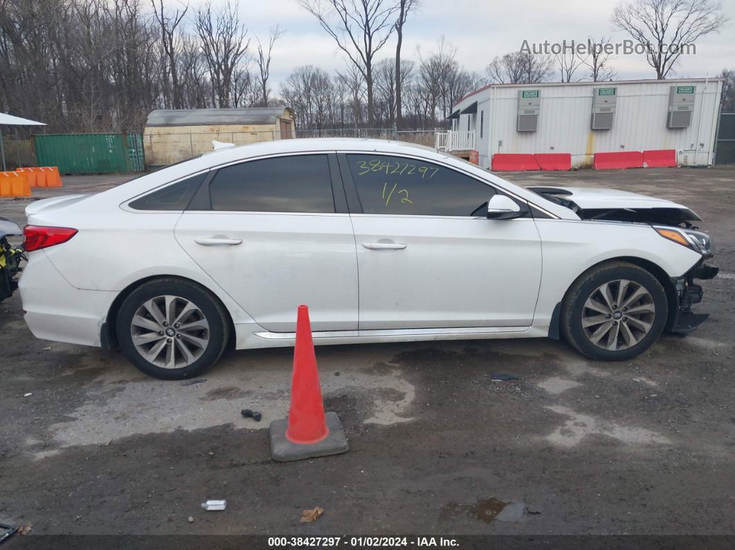 2017 Hyundai Sonata Sport White vin: 5NPE34AFXHH552238