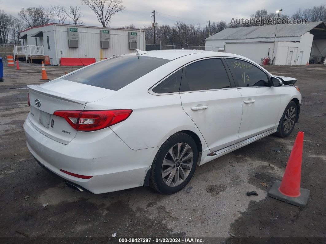 2017 Hyundai Sonata Sport White vin: 5NPE34AFXHH552238