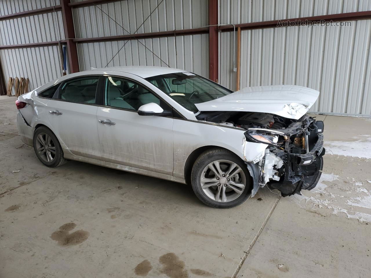 2018 Hyundai Sonata Sport White vin: 5NPE34AFXJH602917