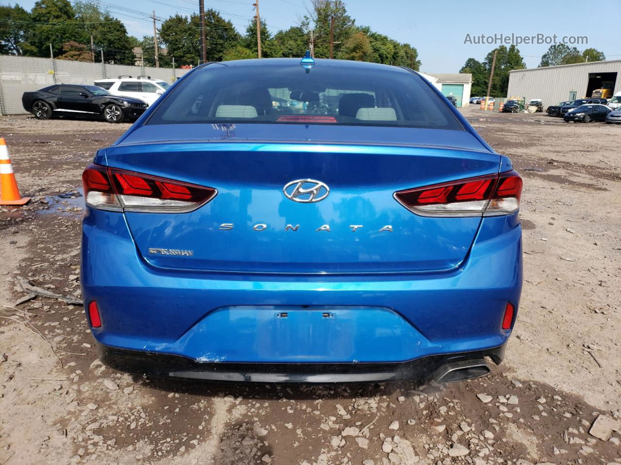 2018 Hyundai Sonata Sport Blue vin: 5NPE34AFXJH615361