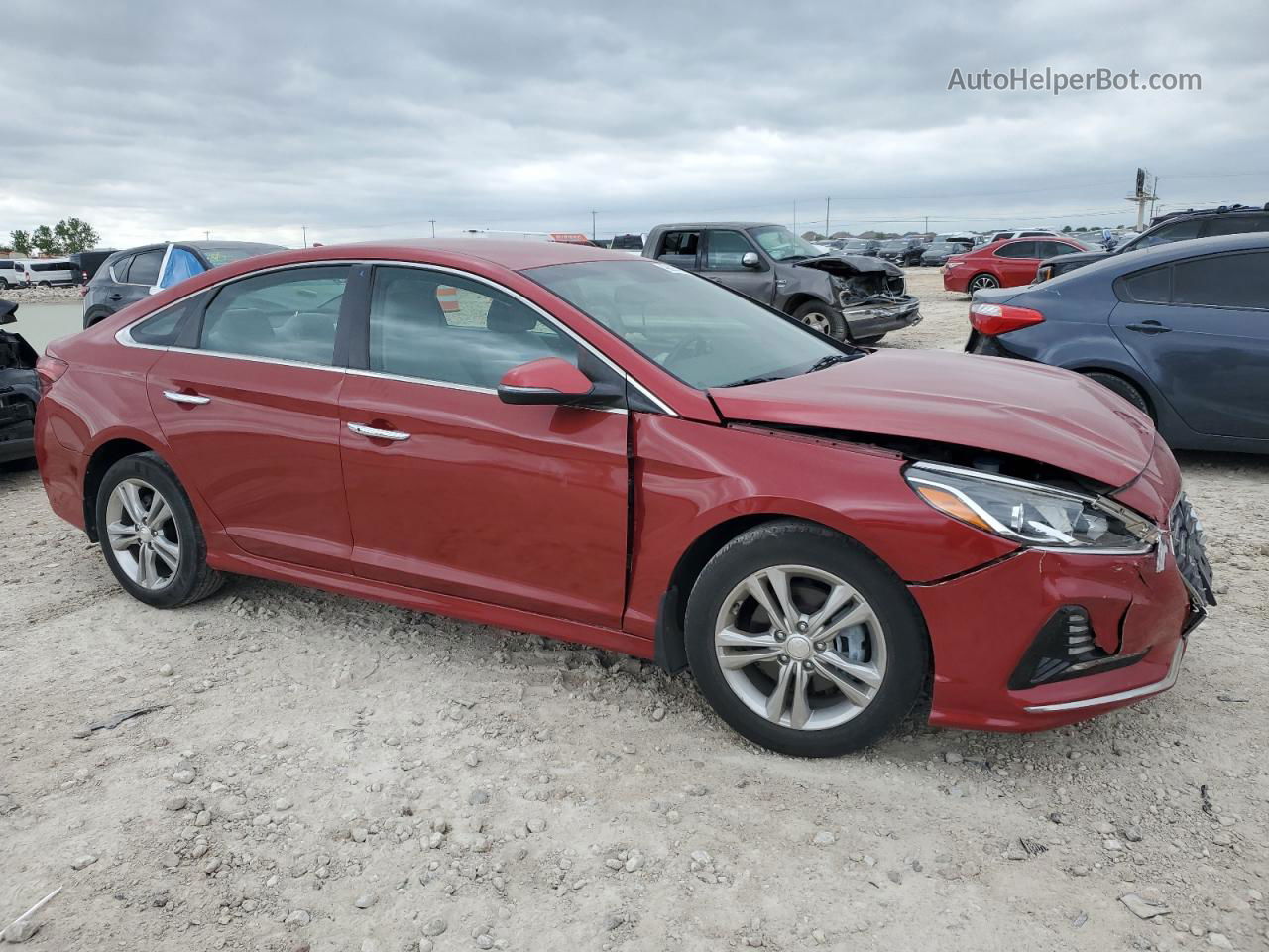 2018 Hyundai Sonata Sport Красный vin: 5NPE34AFXJH628336