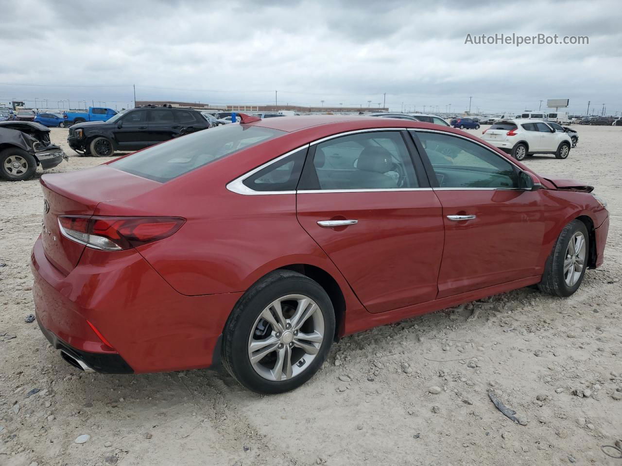 2018 Hyundai Sonata Sport Красный vin: 5NPE34AFXJH628336