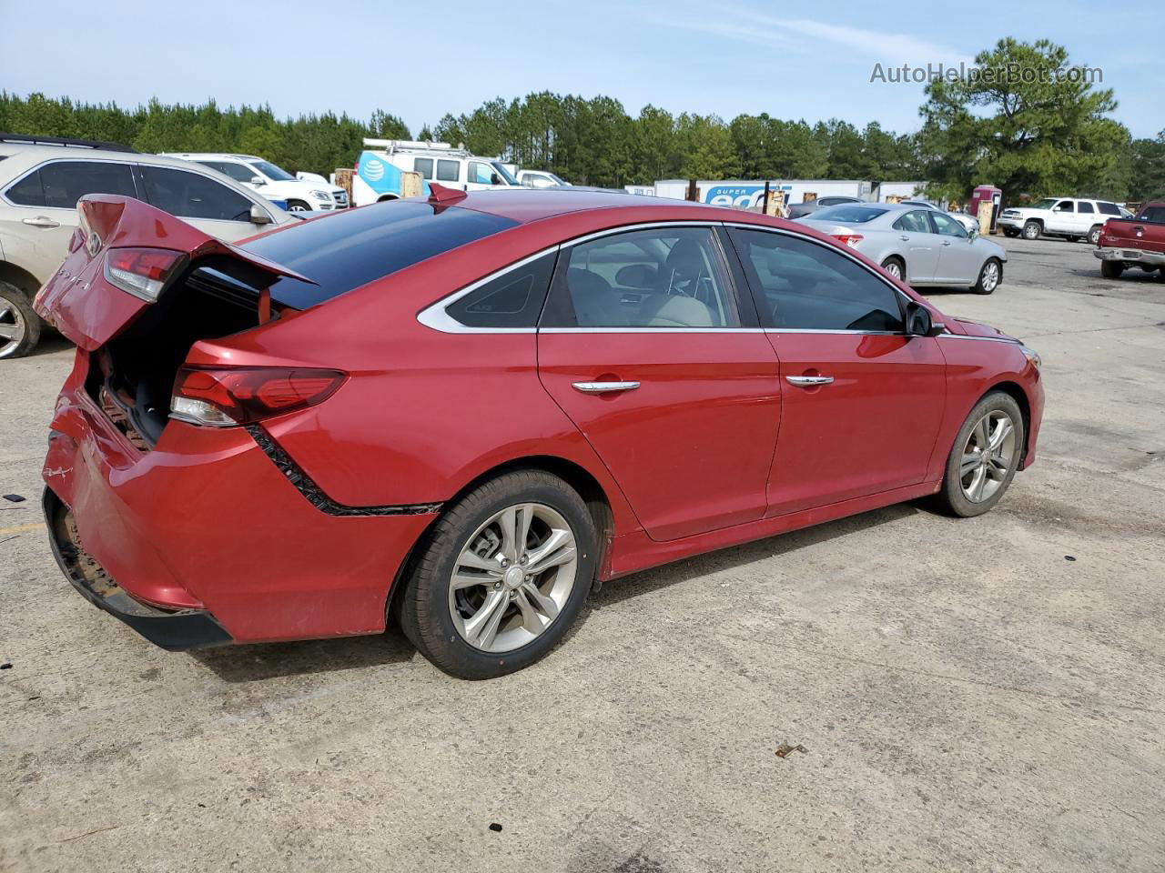 2018 Hyundai Sonata Sport Red vin: 5NPE34AFXJH672028