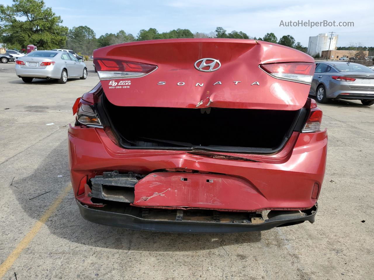 2018 Hyundai Sonata Sport Red vin: 5NPE34AFXJH672028