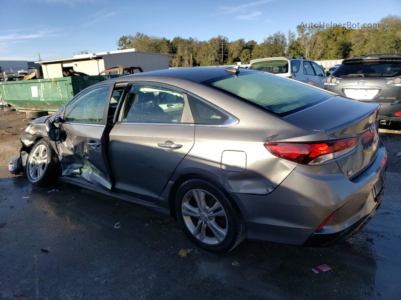 2018 Hyundai Sonata Sport Silver vin: 5NPE34AFXJH683739