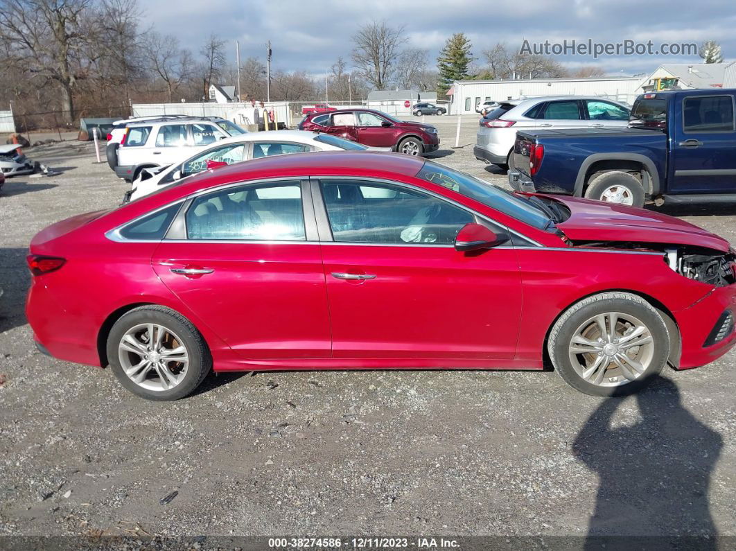 2018 Hyundai Sonata Sel+ Red vin: 5NPE34AFXJH710552