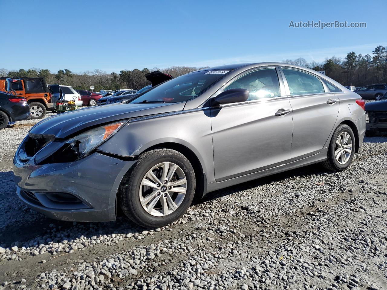 2012 Hyundai Sonata Gls Gray vin: 5NPEB4AC0CH312262