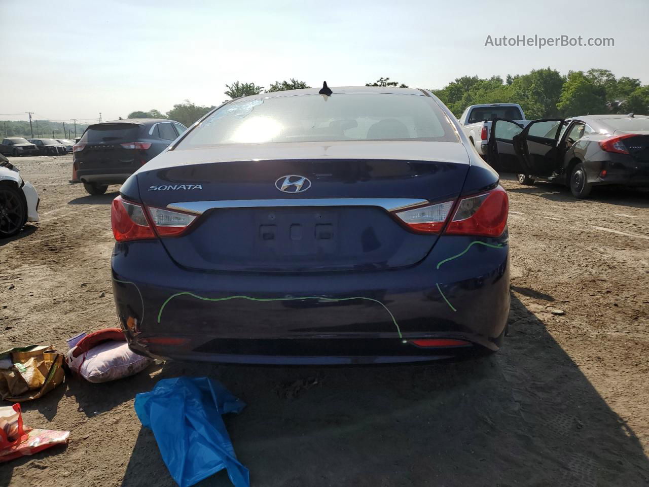 2012 Hyundai Sonata Gls Blue vin: 5NPEB4AC0CH367388