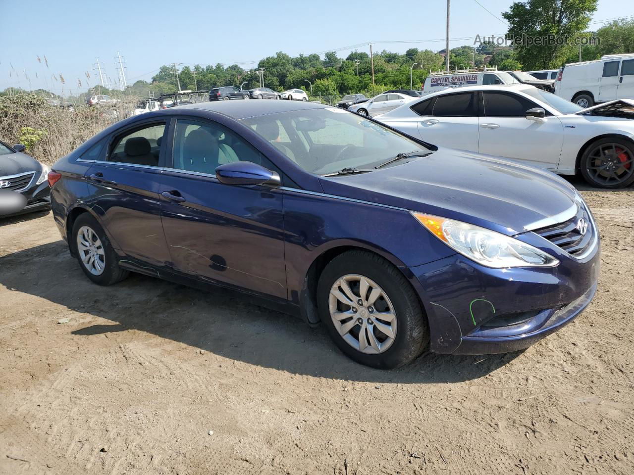 2012 Hyundai Sonata Gls Blue vin: 5NPEB4AC0CH367388