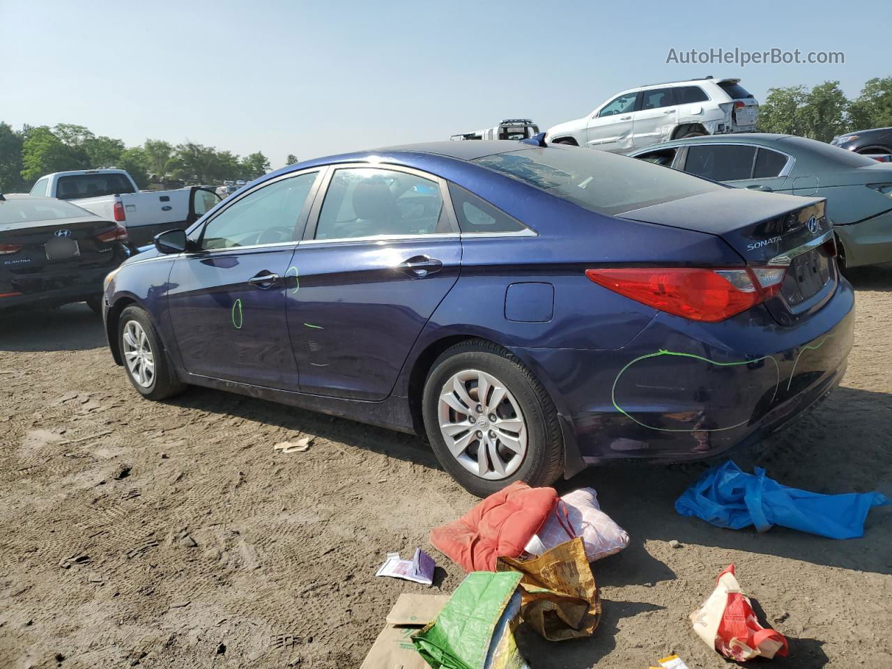 2012 Hyundai Sonata Gls Blue vin: 5NPEB4AC0CH367388