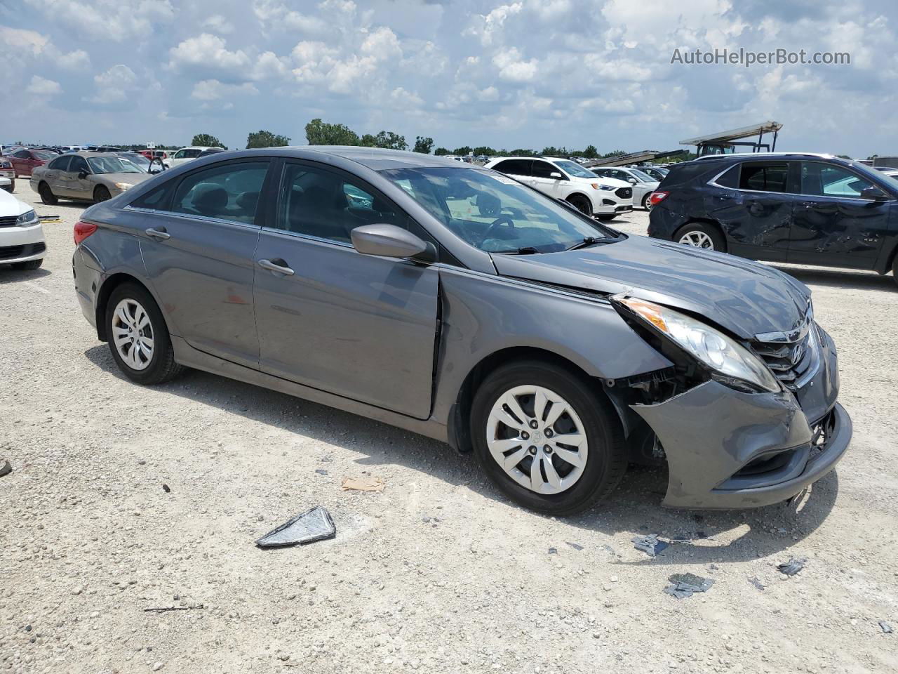 2012 Hyundai Sonata Gls Charcoal vin: 5NPEB4AC0CH407615