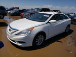 2012 Hyundai Sonata Gls White vin: 5NPEB4AC0CH440386