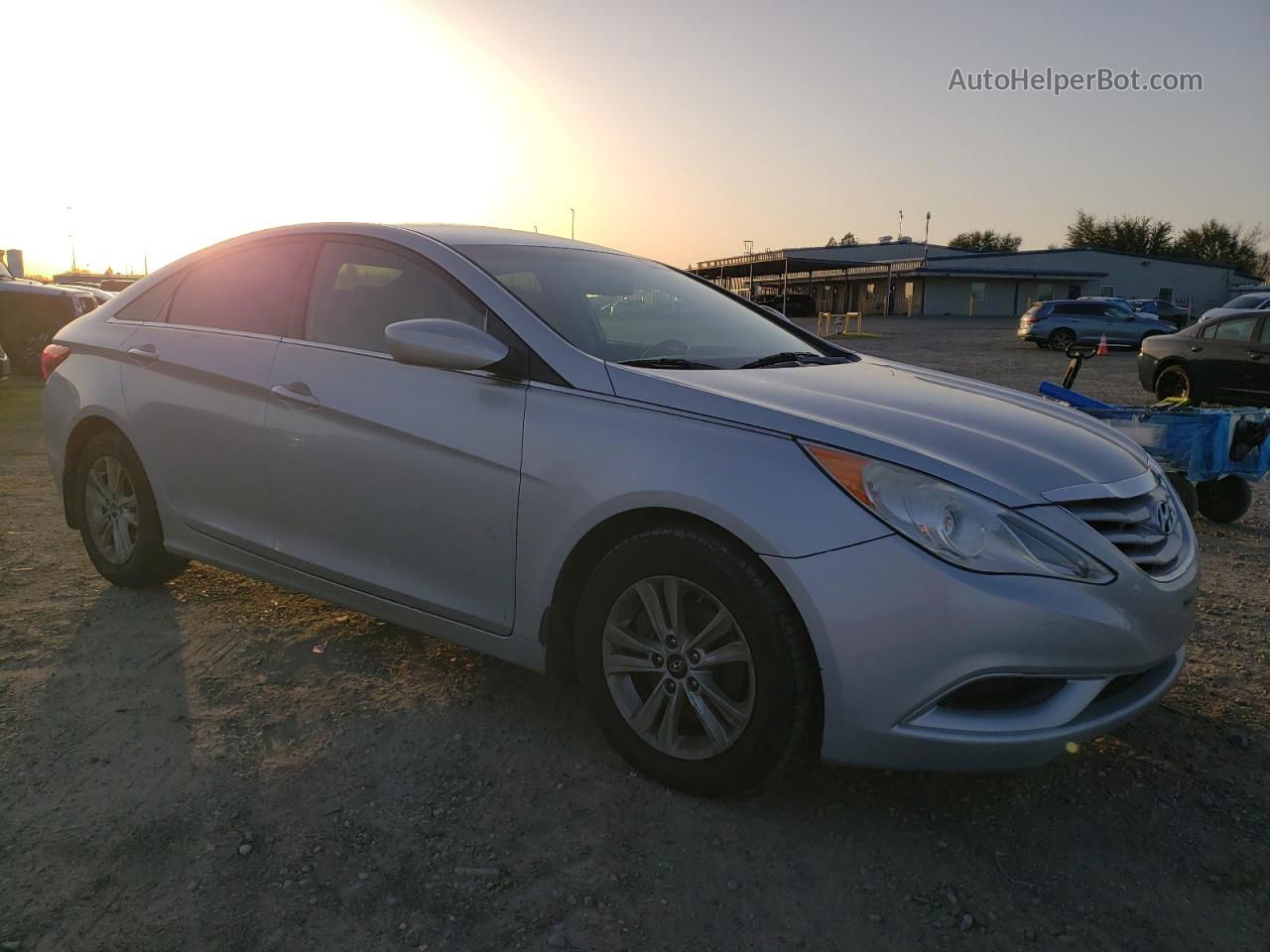 2012 Hyundai Sonata Gls Silver vin: 5NPEB4AC0CH445863