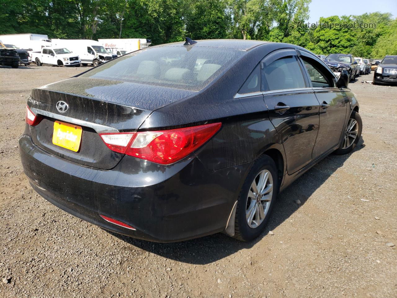 2012 Hyundai Sonata Gls Black vin: 5NPEB4AC0CH496831