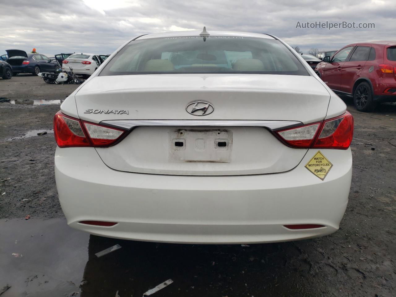 2013 Hyundai Sonata Gls White vin: 5NPEB4AC0DH551568