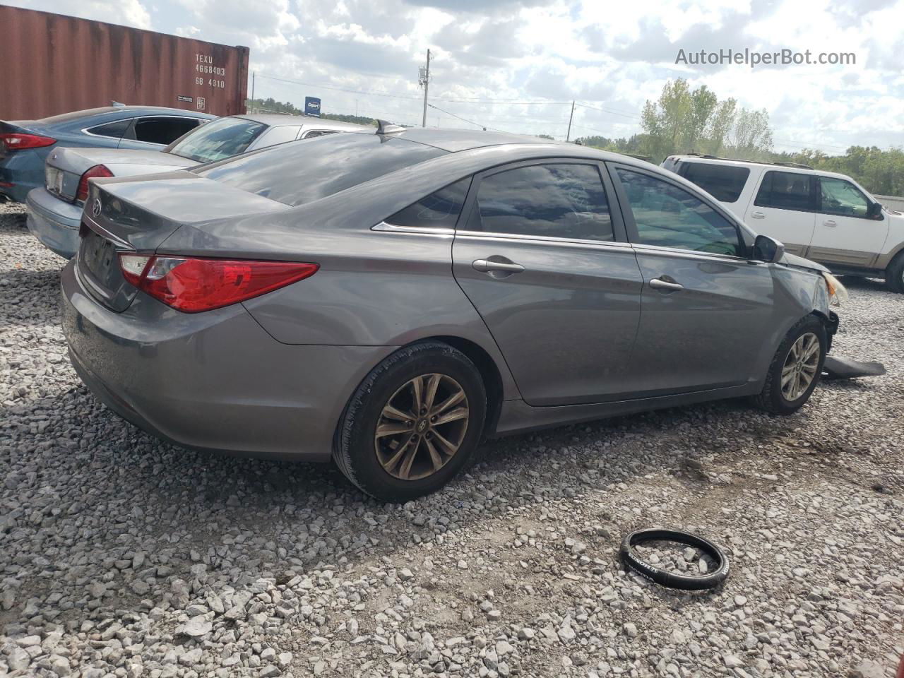 2013 Hyundai Sonata Gls Серый vin: 5NPEB4AC0DH665621