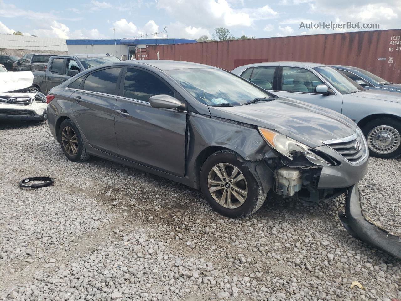 2013 Hyundai Sonata Gls Серый vin: 5NPEB4AC0DH665621