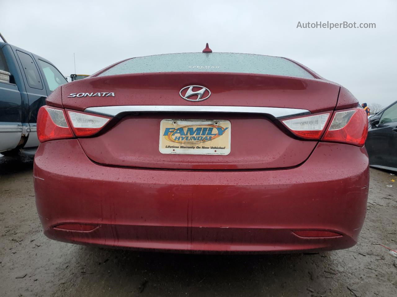 2013 Hyundai Sonata Gls Red vin: 5NPEB4AC0DH686193