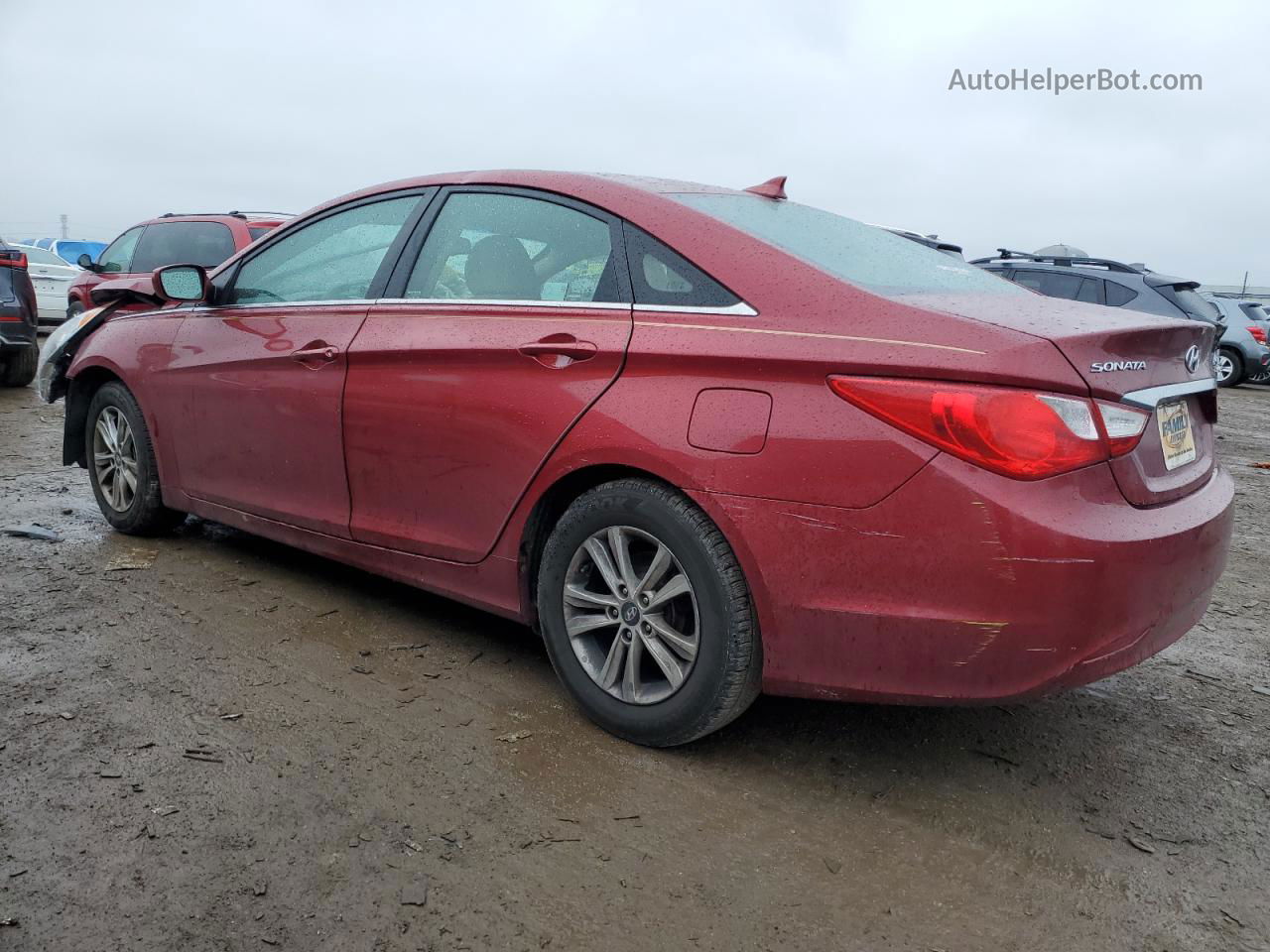 2013 Hyundai Sonata Gls Red vin: 5NPEB4AC0DH686193