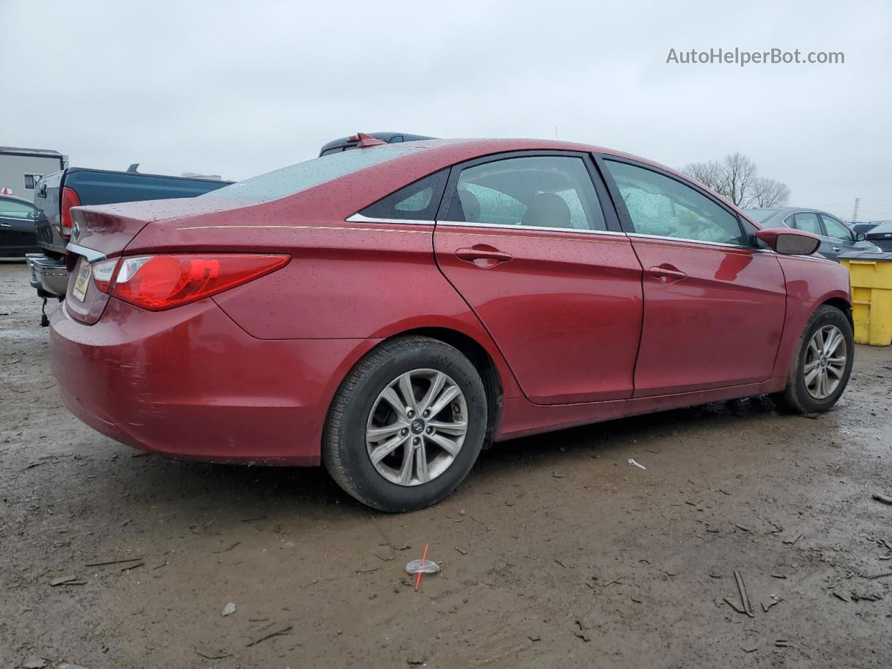 2013 Hyundai Sonata Gls Red vin: 5NPEB4AC0DH686193