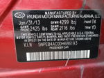 2013 Hyundai Sonata Gls Red vin: 5NPEB4AC0DH686193