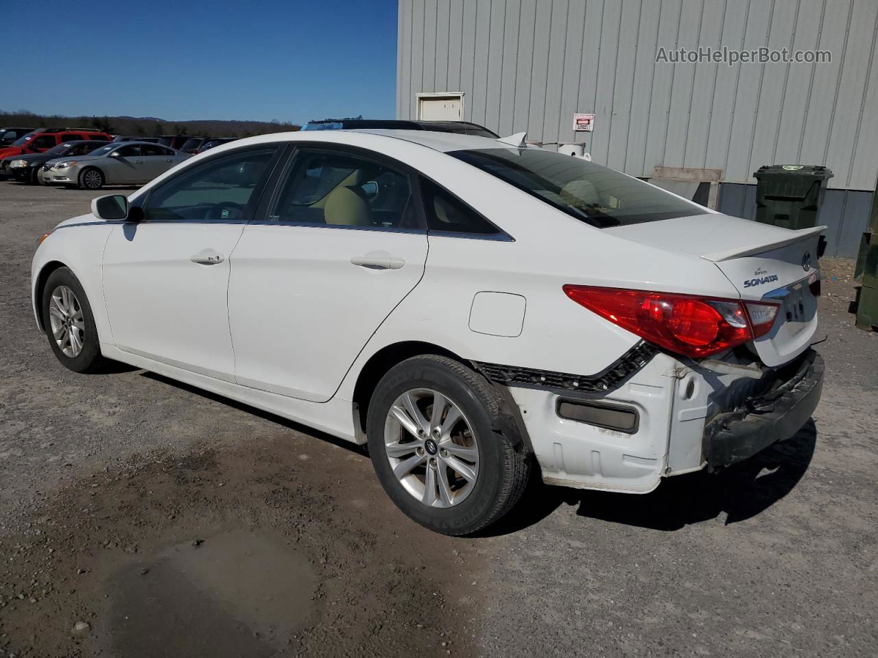 2013 Hyundai Sonata Gls White vin: 5NPEB4AC0DH715191