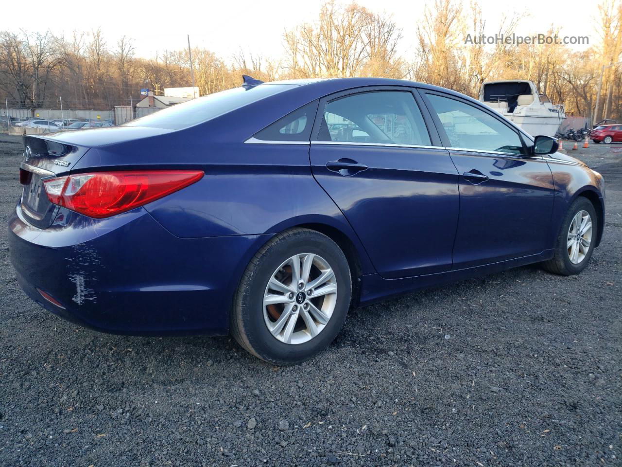 2013 Hyundai Sonata Gls Синий vin: 5NPEB4AC0DH726868