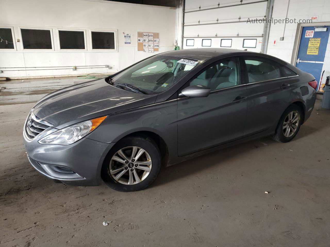 2013 Hyundai Sonata Gls Gray vin: 5NPEB4AC0DH734887