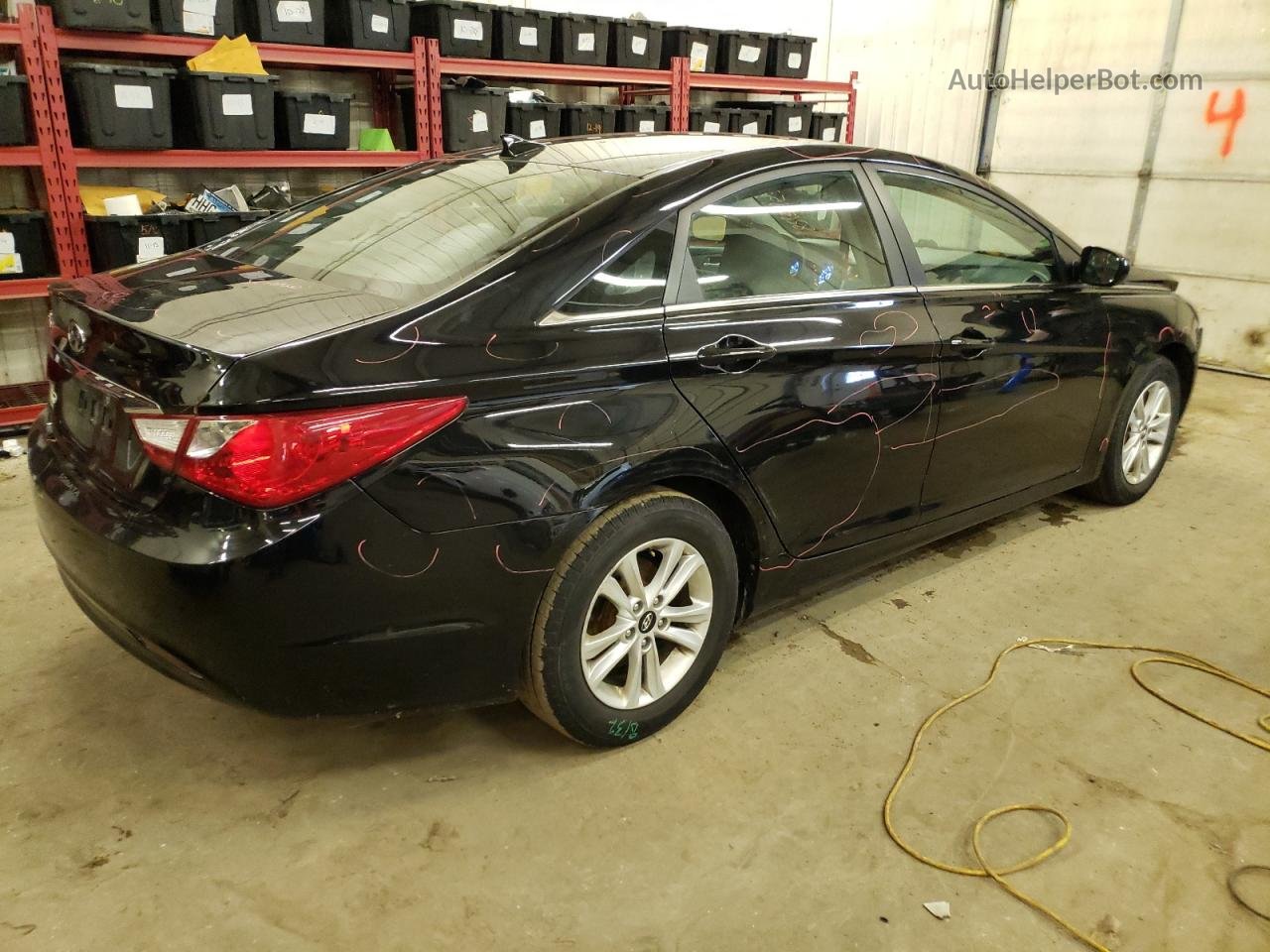 2013 Hyundai Sonata Gls Black vin: 5NPEB4AC0DH784737