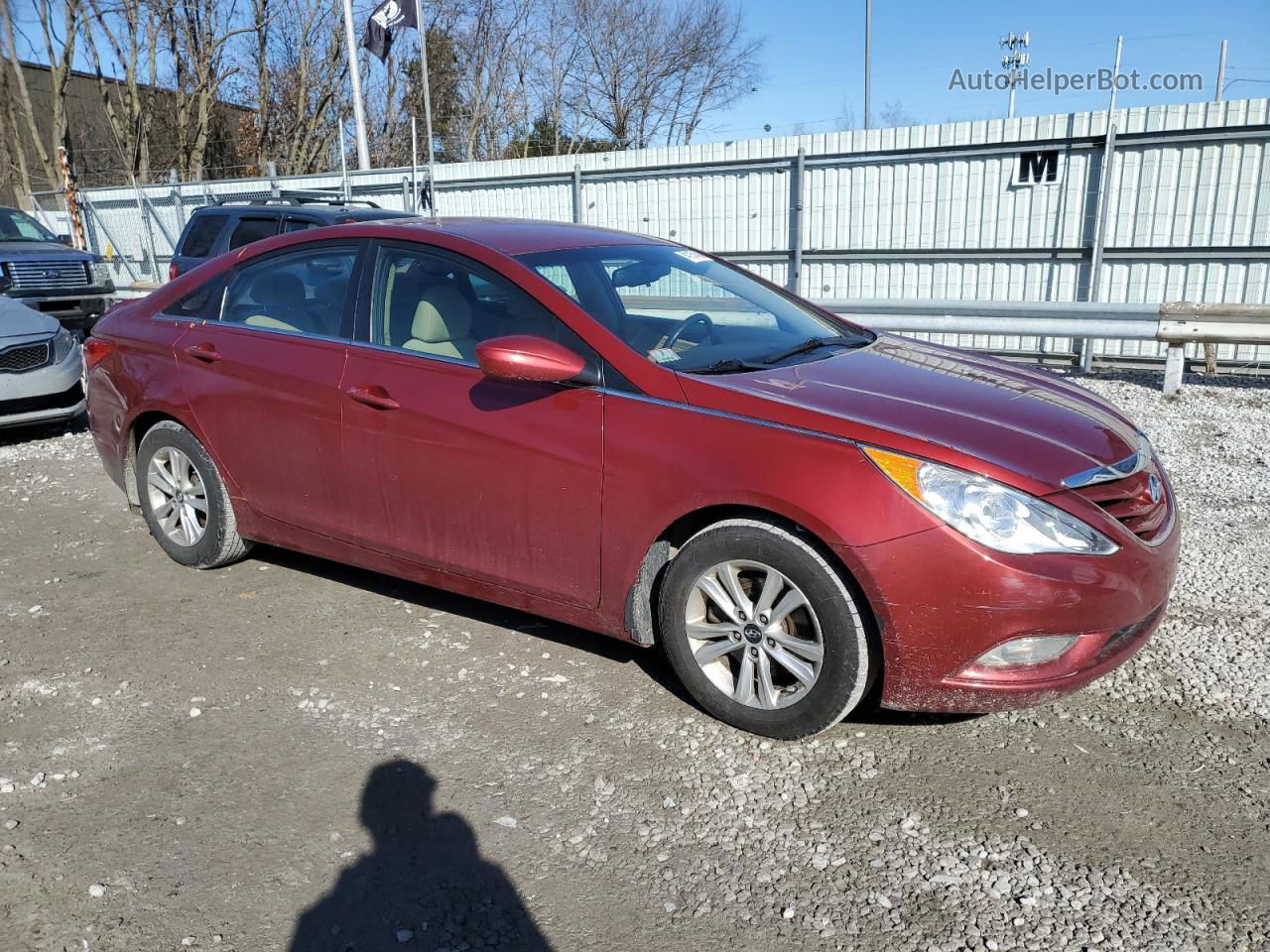 2013 Hyundai Sonata Gls Red vin: 5NPEB4AC0DH797018