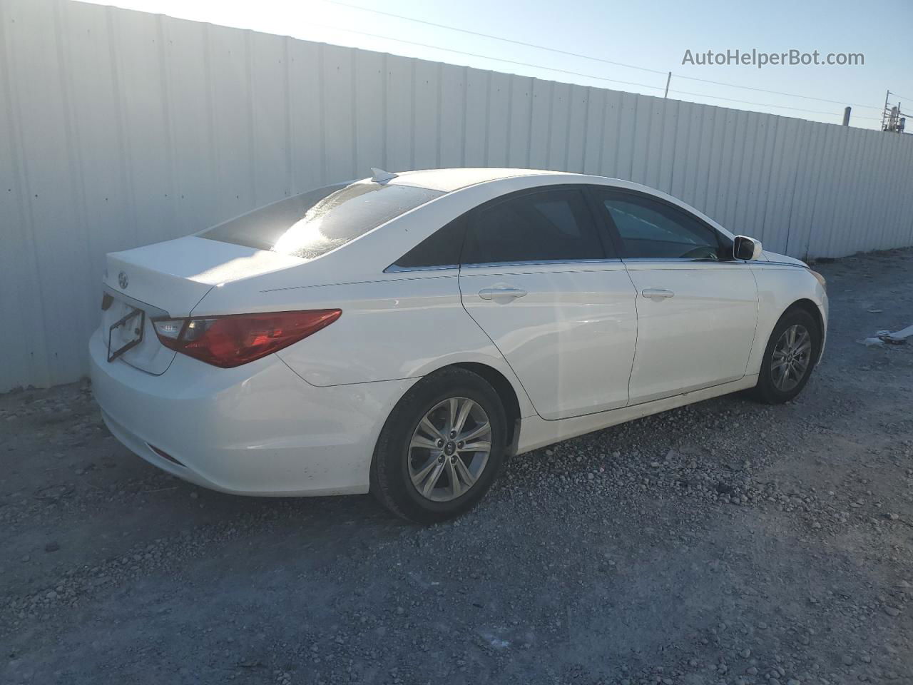 2012 Hyundai Sonata Gls White vin: 5NPEB4AC1CH327319