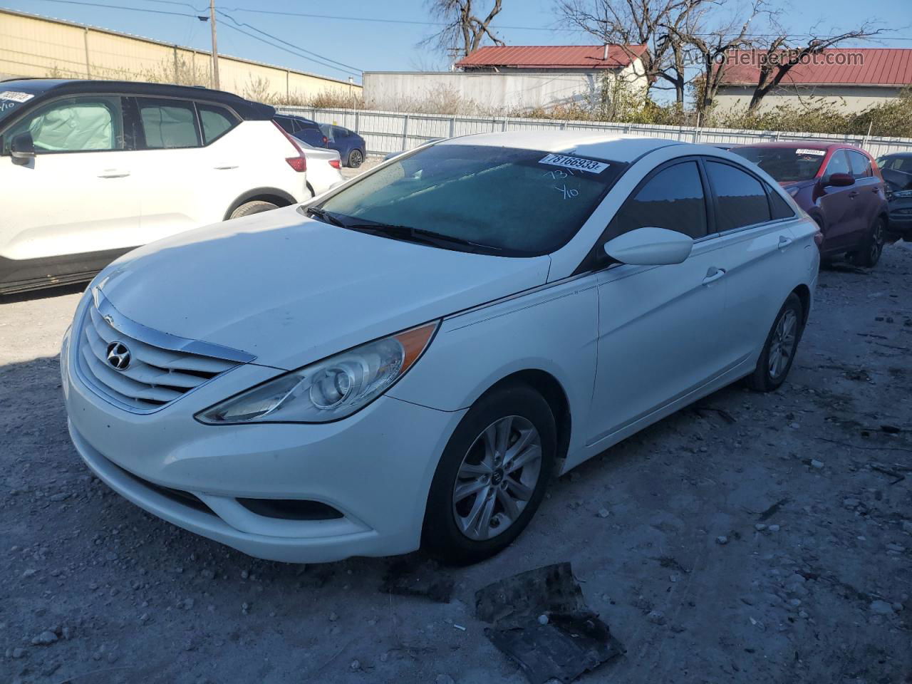 2012 Hyundai Sonata Gls White vin: 5NPEB4AC1CH327319